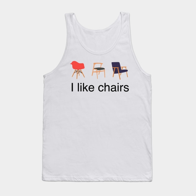 Mid Century Modern Chairs Design - Eames Retro Tank Top by Brunch Club